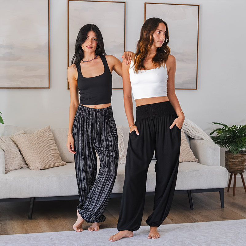 Black Harem Pants | Lotus and Luna - LotusAndLuna