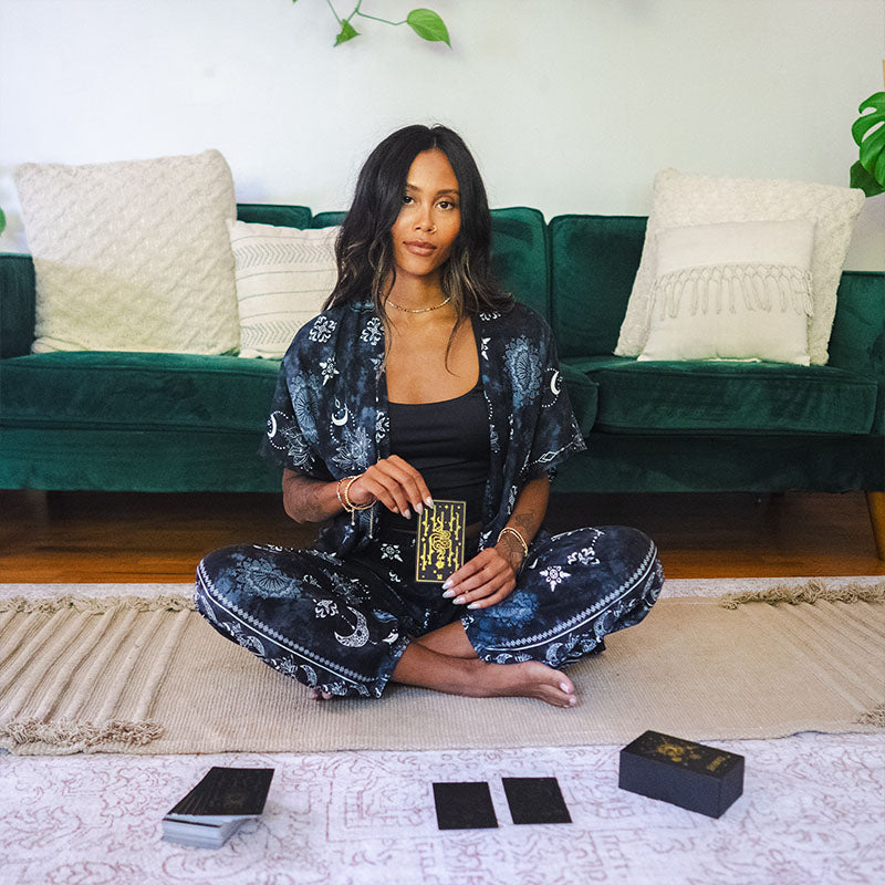 Midnight Lotus Moon Lounge Set