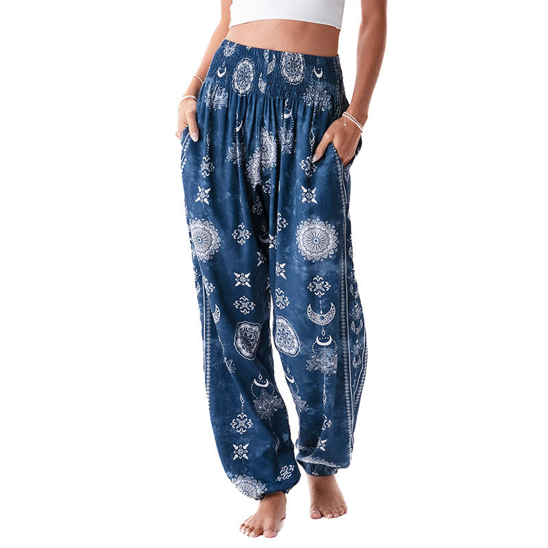 Nova Blue Harem Pants