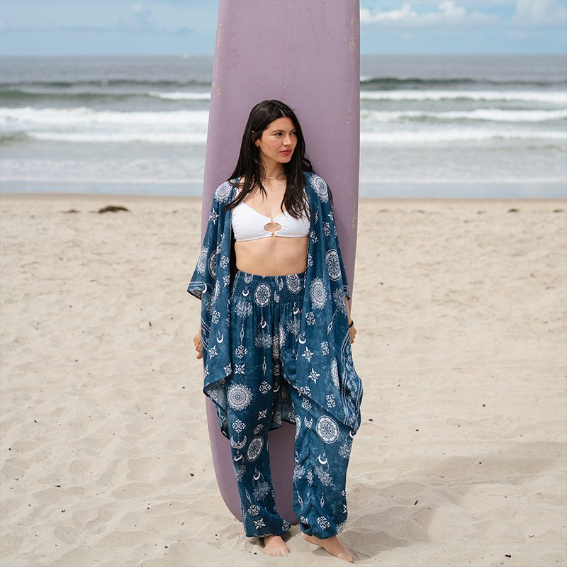 Nova Blue Harem Pants