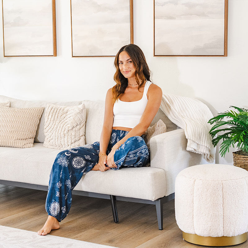 Nova Blue Harem Pants