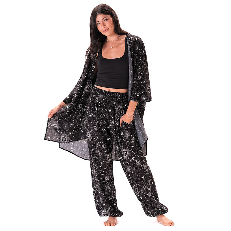 Raven Cosmic Sky Harem Pants