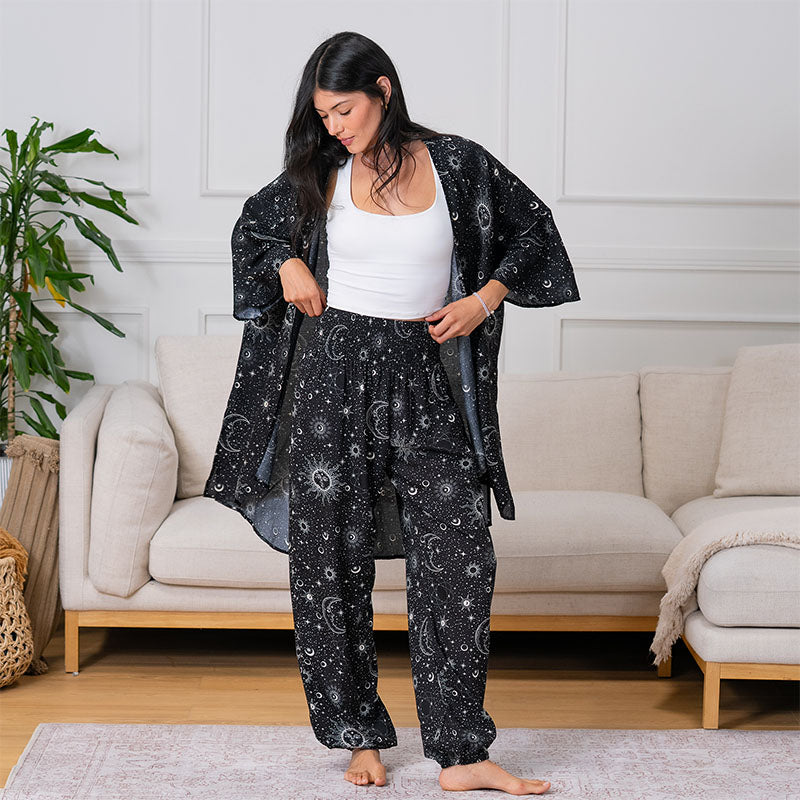 Raven Cosmic Sky Harem Pants