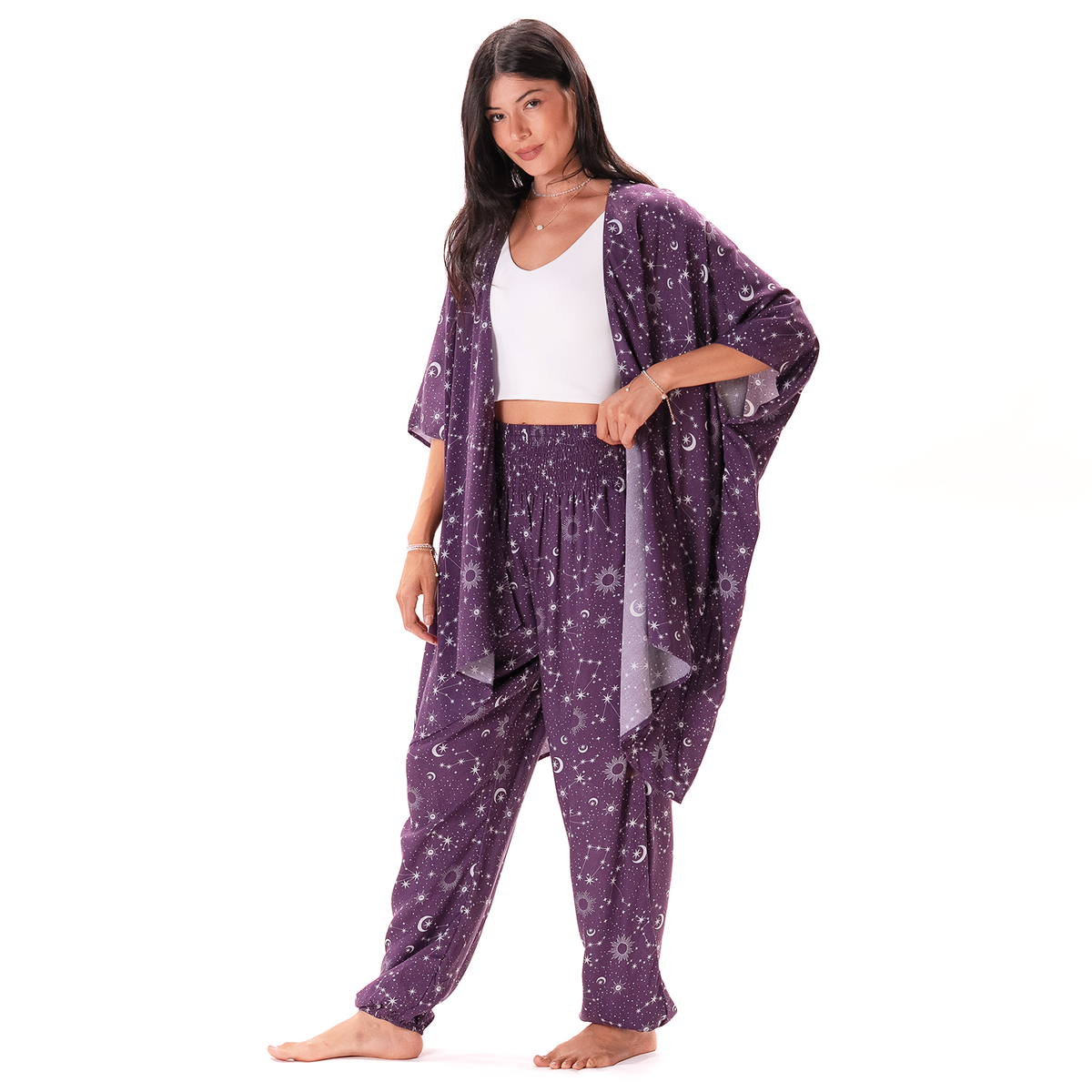 Plum Starry Night Lounge Set