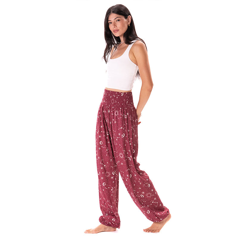 Cranberry Starry Night Harem Pants