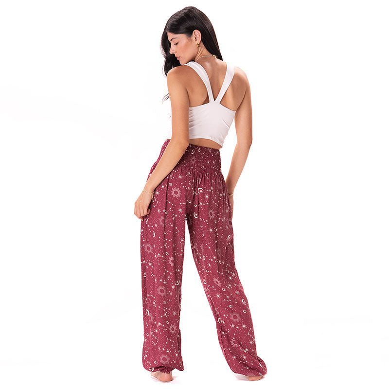 Cranberry Starry Night Harem Pants