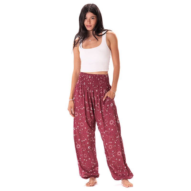Pantalon Bédouin Harems En Jersey Rouge My Obsession - Taille 44 à 56 - Neuf Avec étiquettes, Grand Confort