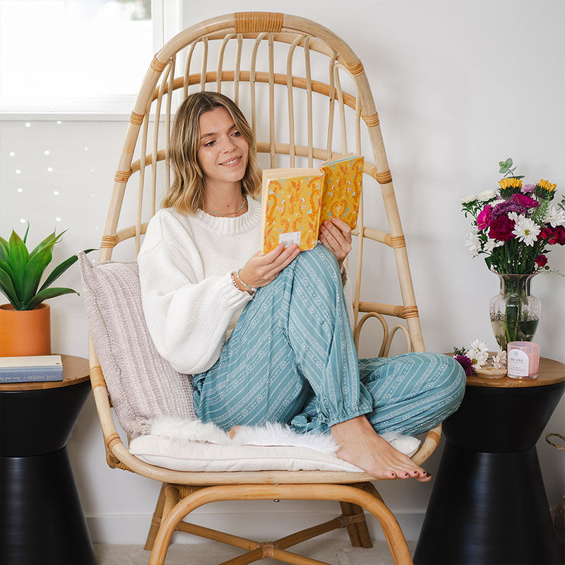Seafoam Tribal Print Harem Pants