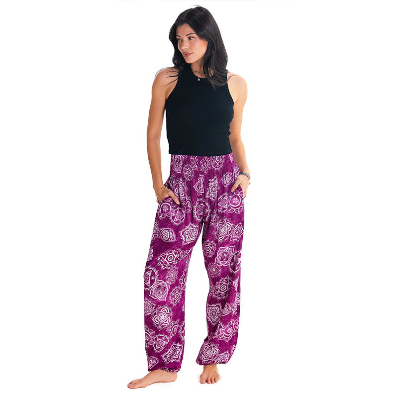 Magenta Chakra Harem Pants