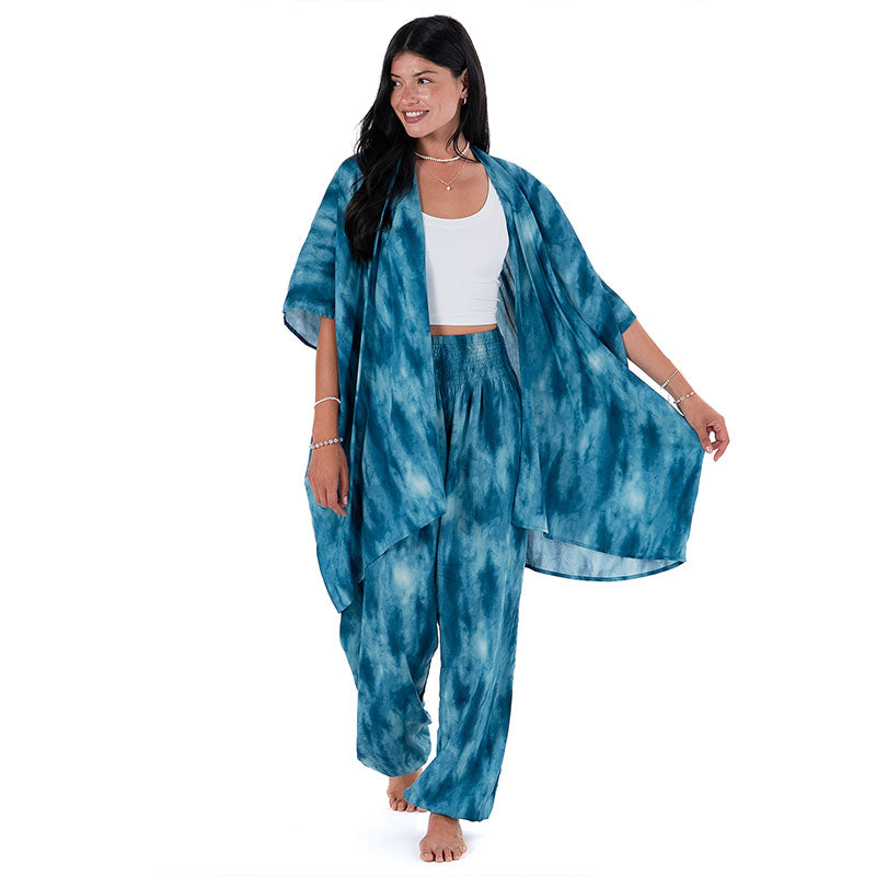 Turquoise Tide Kimono