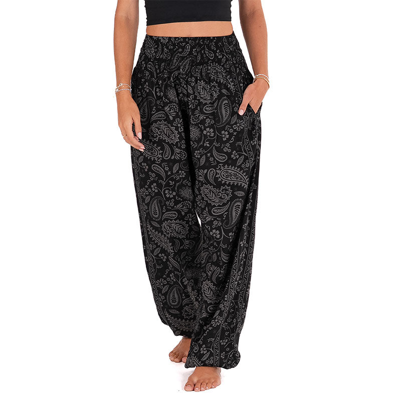 Shadow Paisley Harem Pants