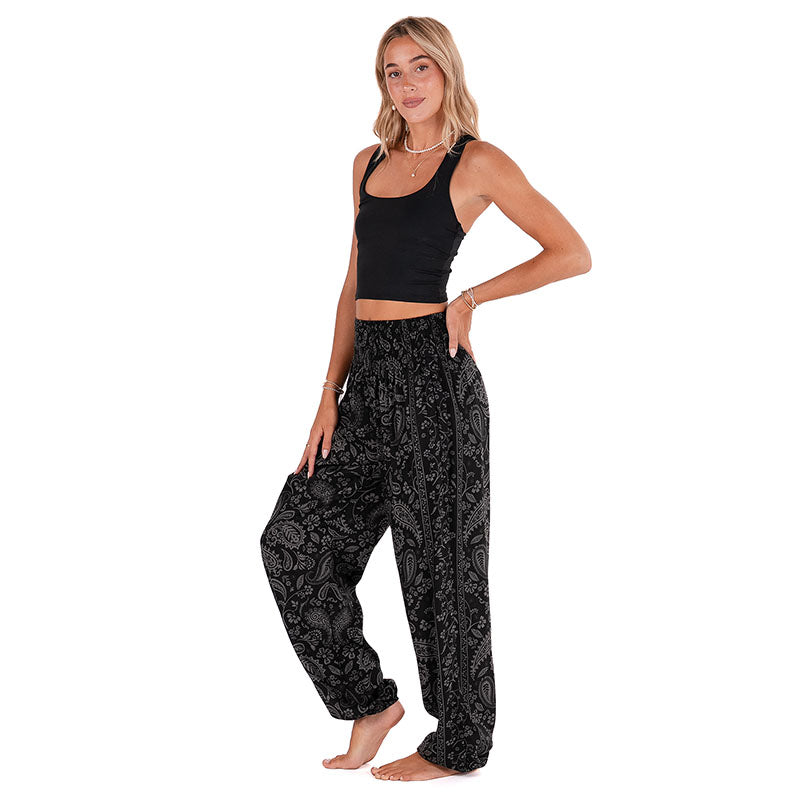 Shadow Paisley Harem Pants
