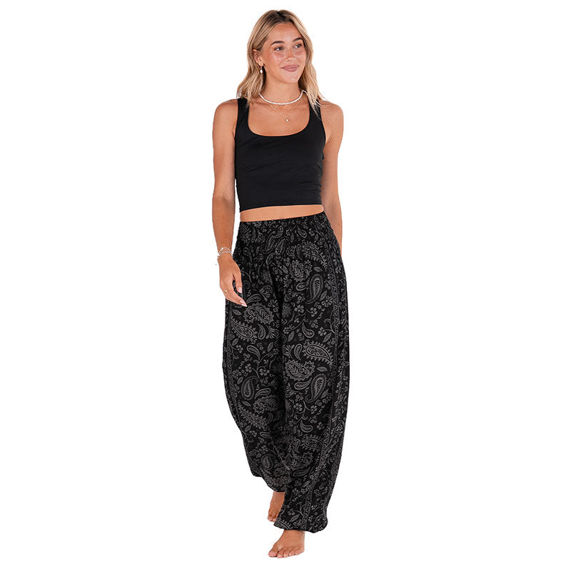 Shadow Paisley Harem Pants
