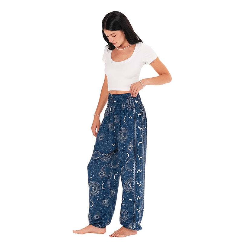 Sapphire Moonlight Harem Pants, side looking down
