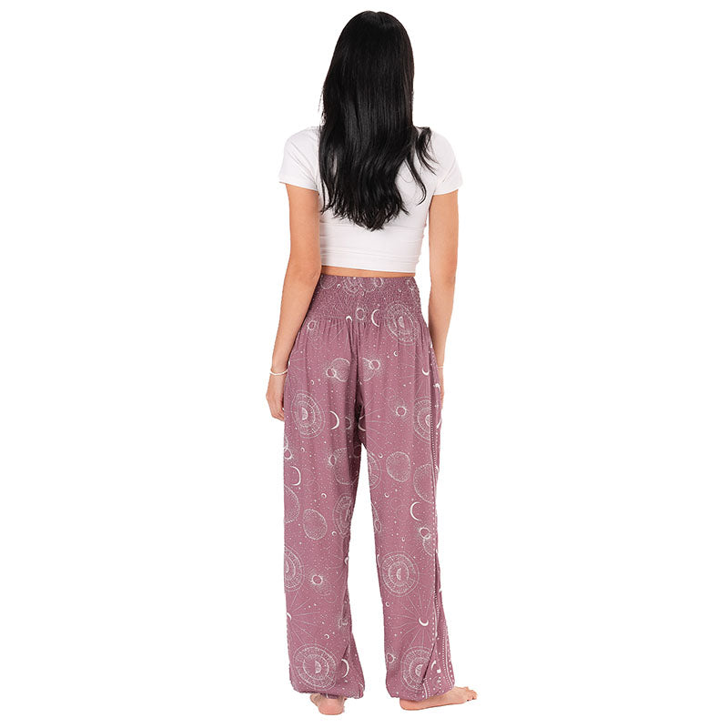Mauve Moonlight Harem Pants, back