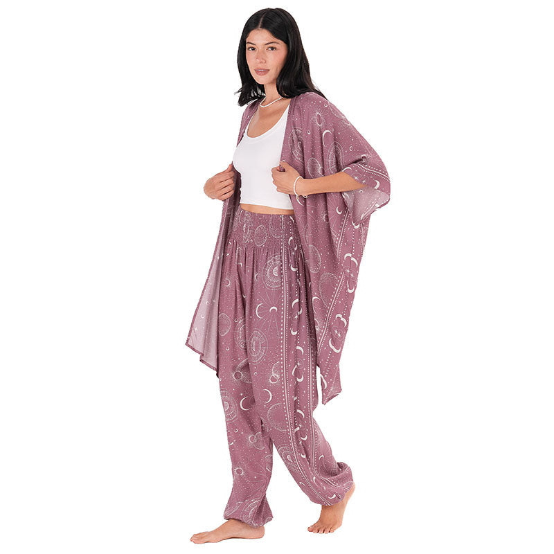 Mauve Moonlight Lounge Set, side