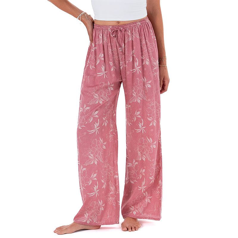 Coral Bloom Drift Pants