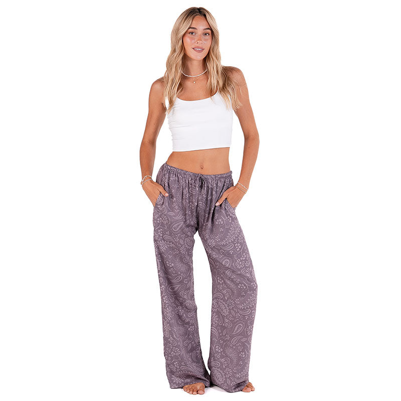 Frosted Plum Paisley Drift Pants
