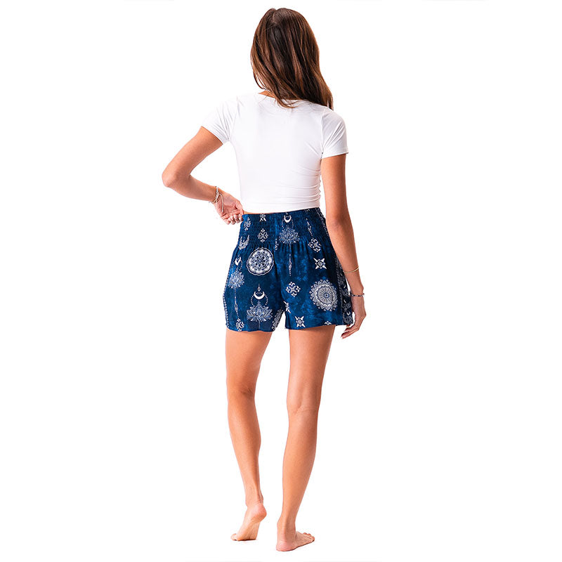 Nightfall Blue Lotus Moon Shorts