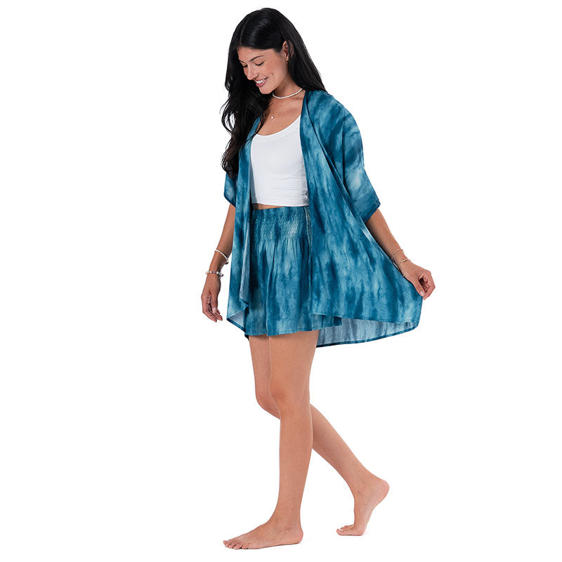 Turquoise Tide Demi Kimono