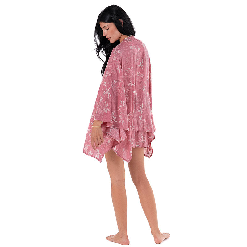 Coral Bloom Shorts Lounge Set