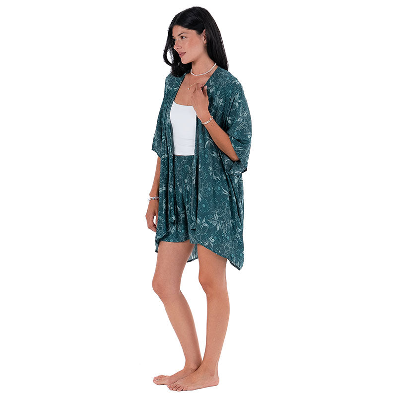 Jade Dahlia Demi Kimono