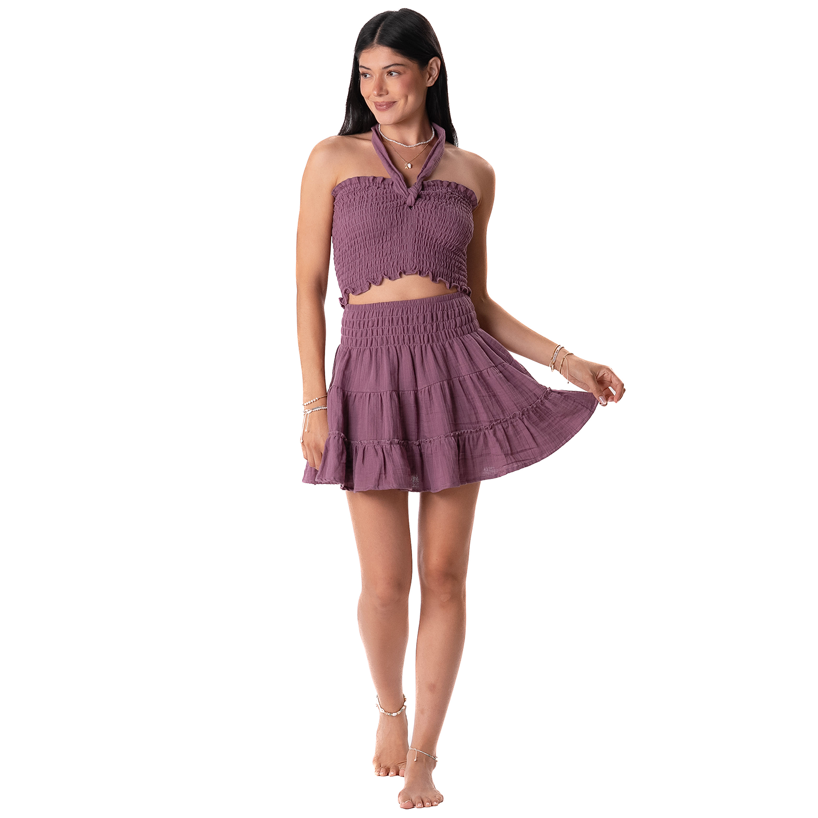Berry Sea Breeze Skirt - LotusAndLuna