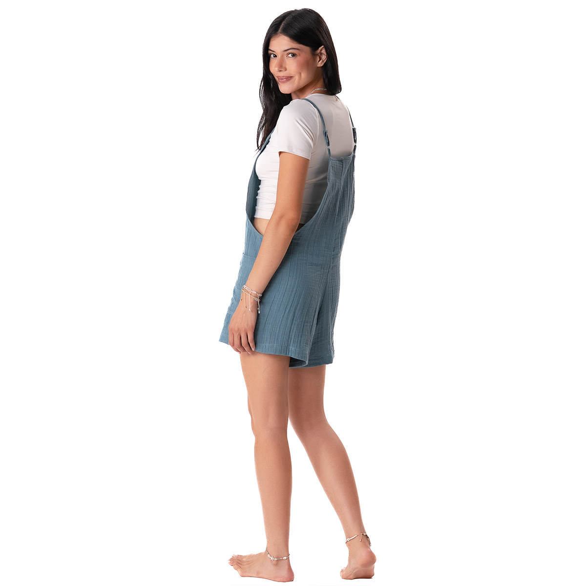 New Moon Blue Boardwalk Romper