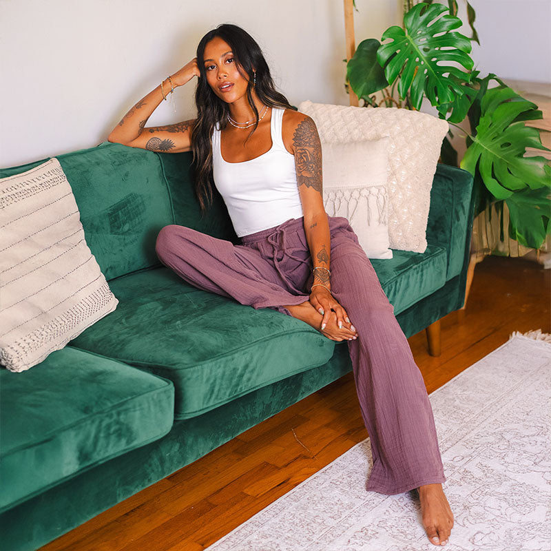 Lunar Sky Cotton Cabana Pants