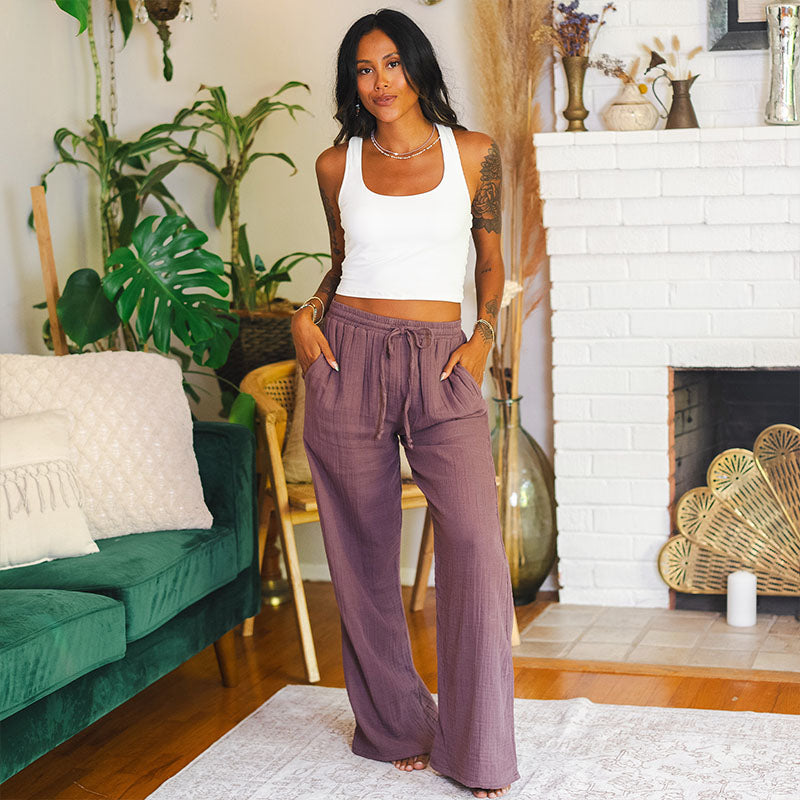 Lunar Sky Cotton Cabana Pants