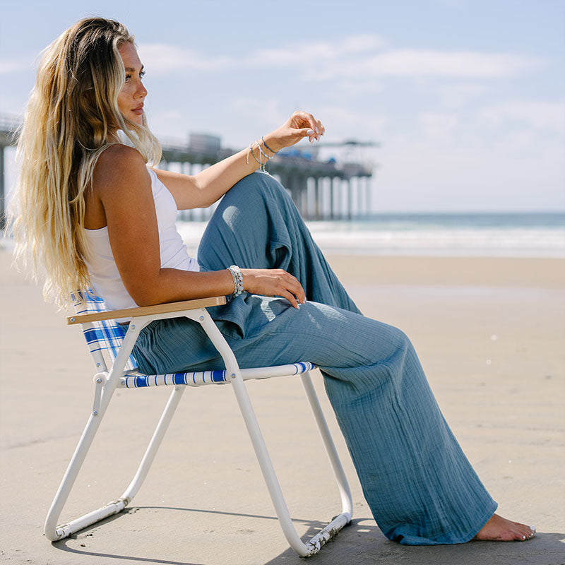 New Moon Blue Cabana Pants