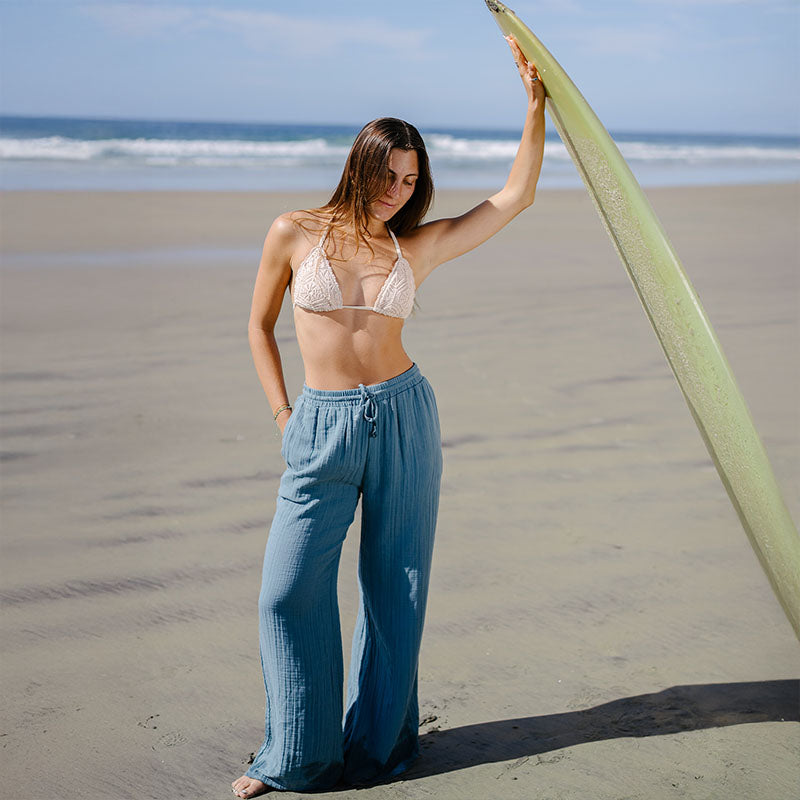 New Moon Blue Cabana Pants