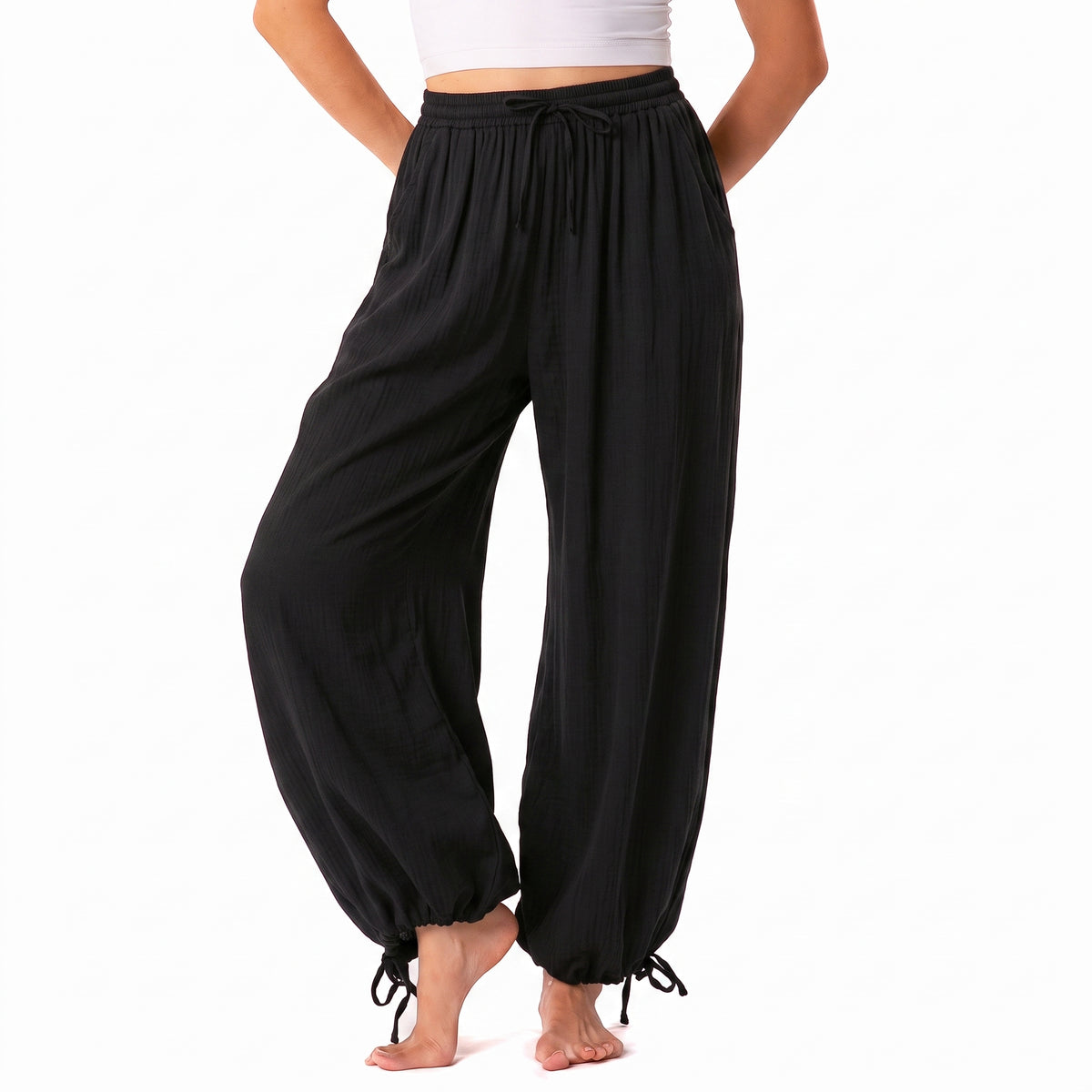 Black Adventure Cargo Pants