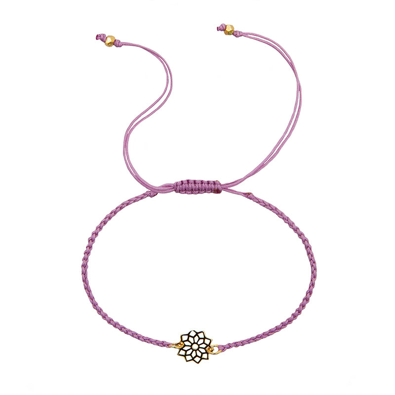 Crown Chakra Braided Bracelet