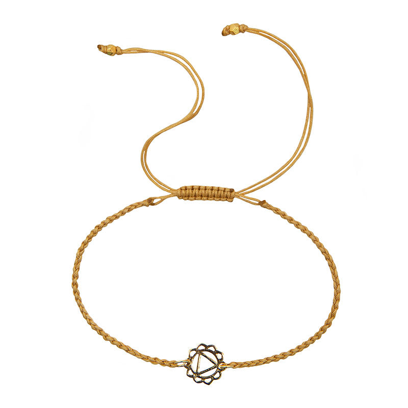 Solar Plexus Chakra Braided Bracelet