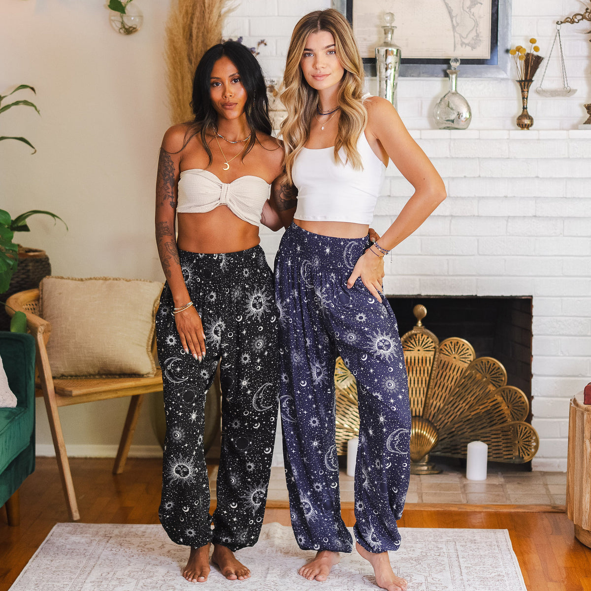 Raven Cosmic Sky Harem Pants