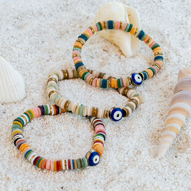 Sunset Gazer Evil Eye Bracelet