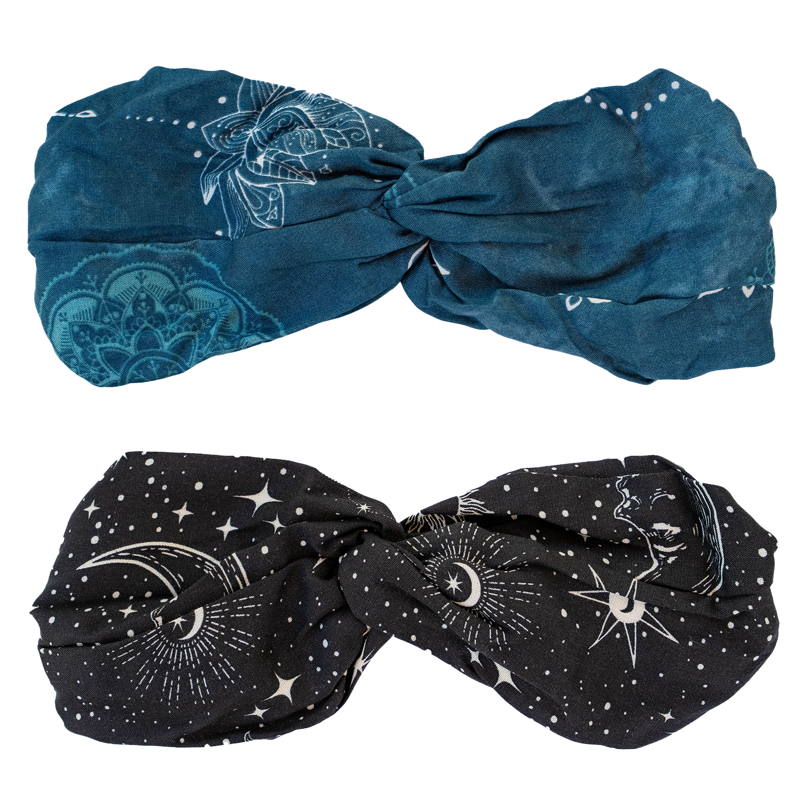 Raven Lotus Moon Headband Bundle