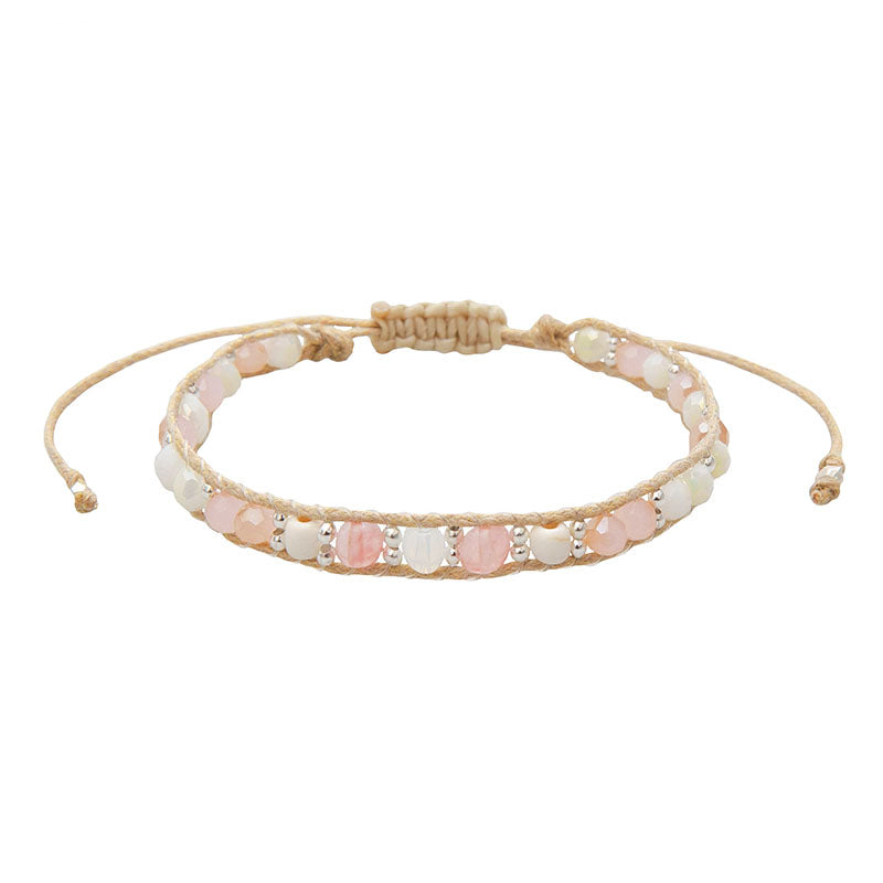 Winter Blush Bracelet, flat lay