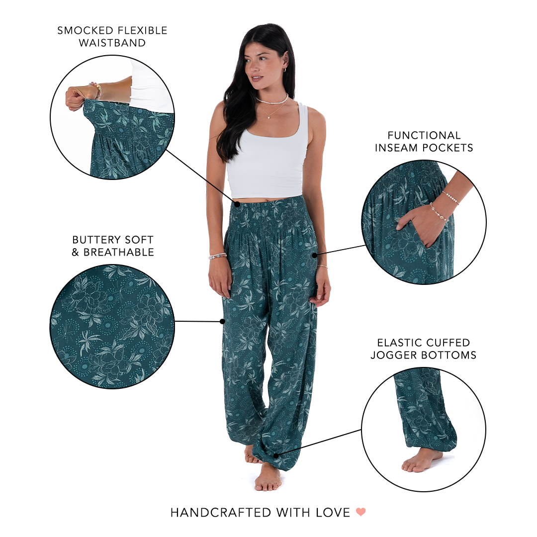 Jade Dahlia Harem Pants