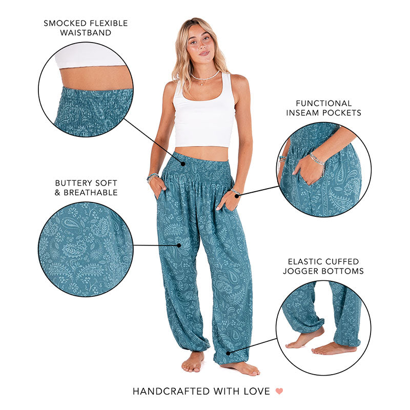 Pacific Paisley Harem Pants