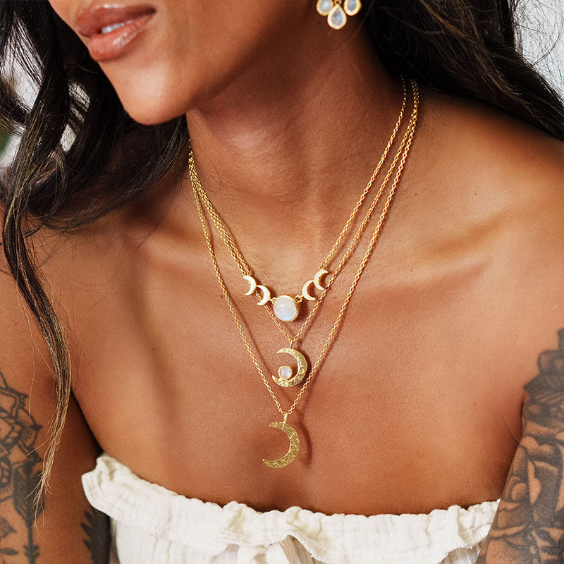 Crystal Moon Necklace