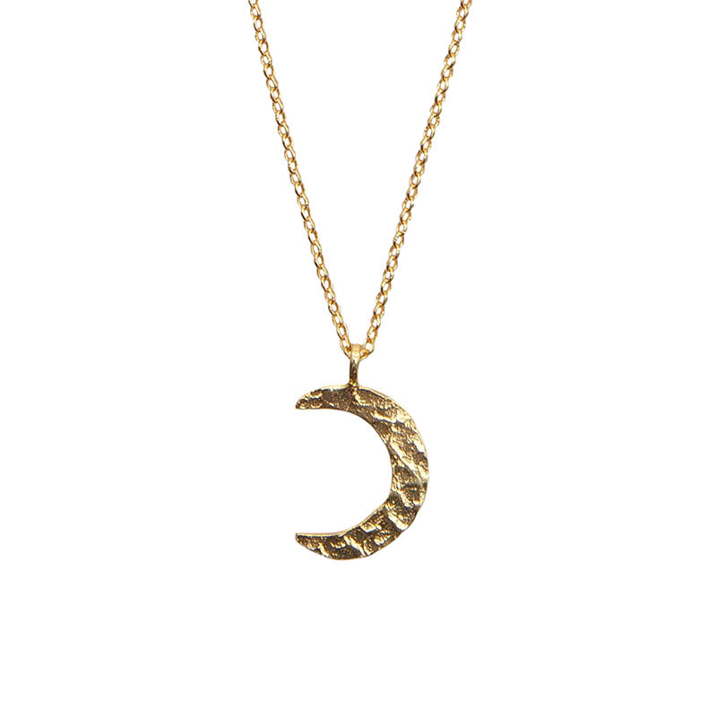 Golden Spirit Crescent Necklace
