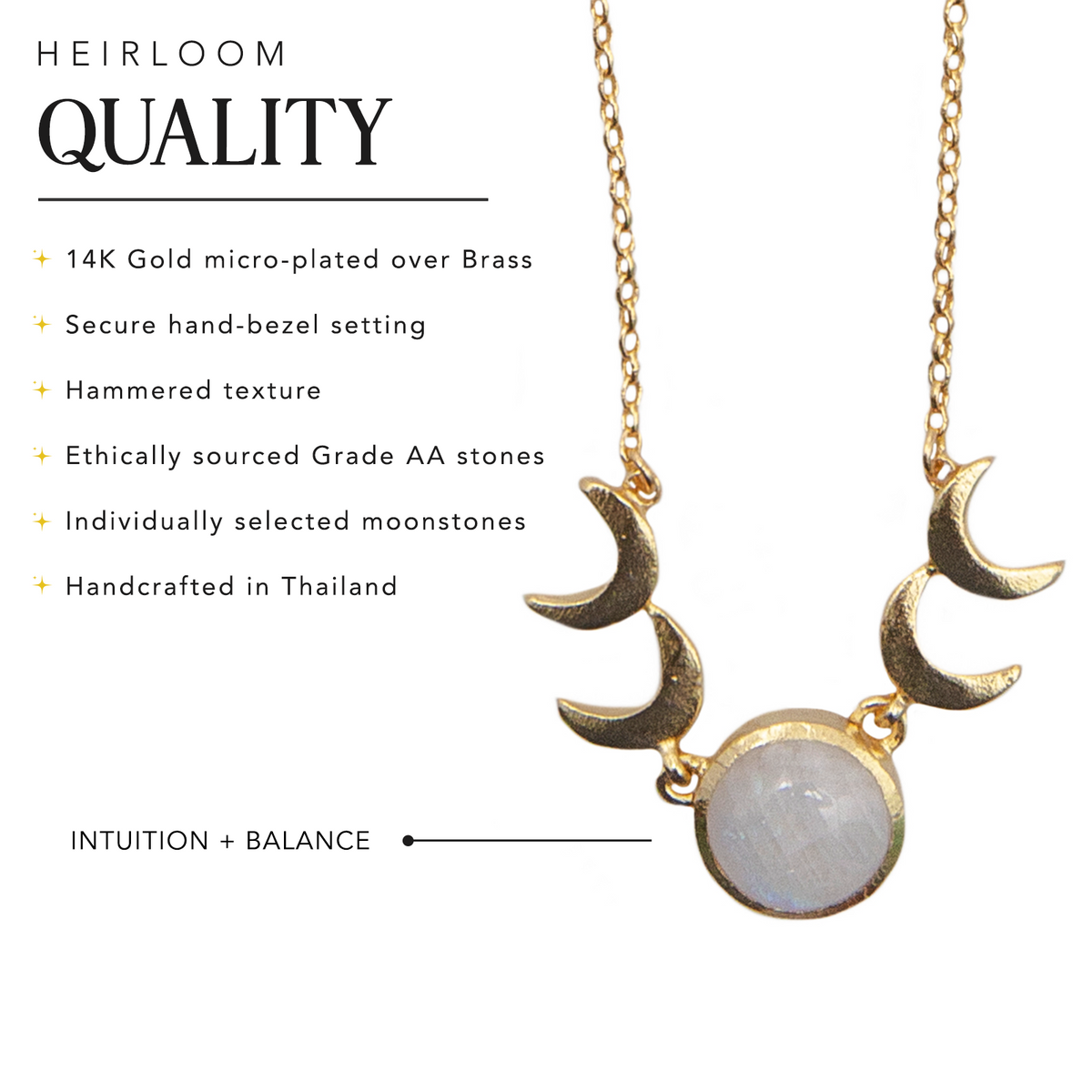 Crystal Moon Necklace