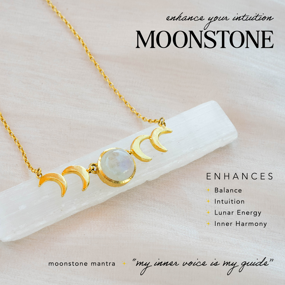 Crystal Moon Necklace