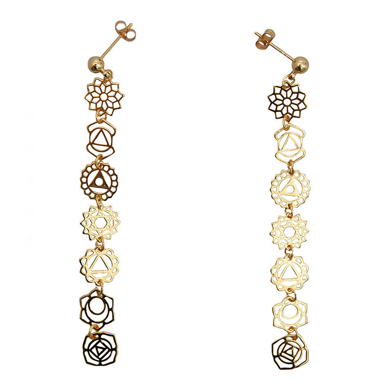 7 Chakras Drop Earrings