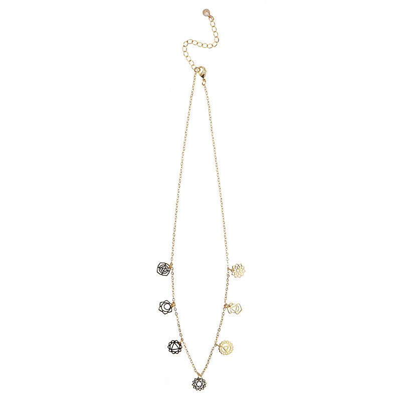 7 Chakras Dangle Necklace