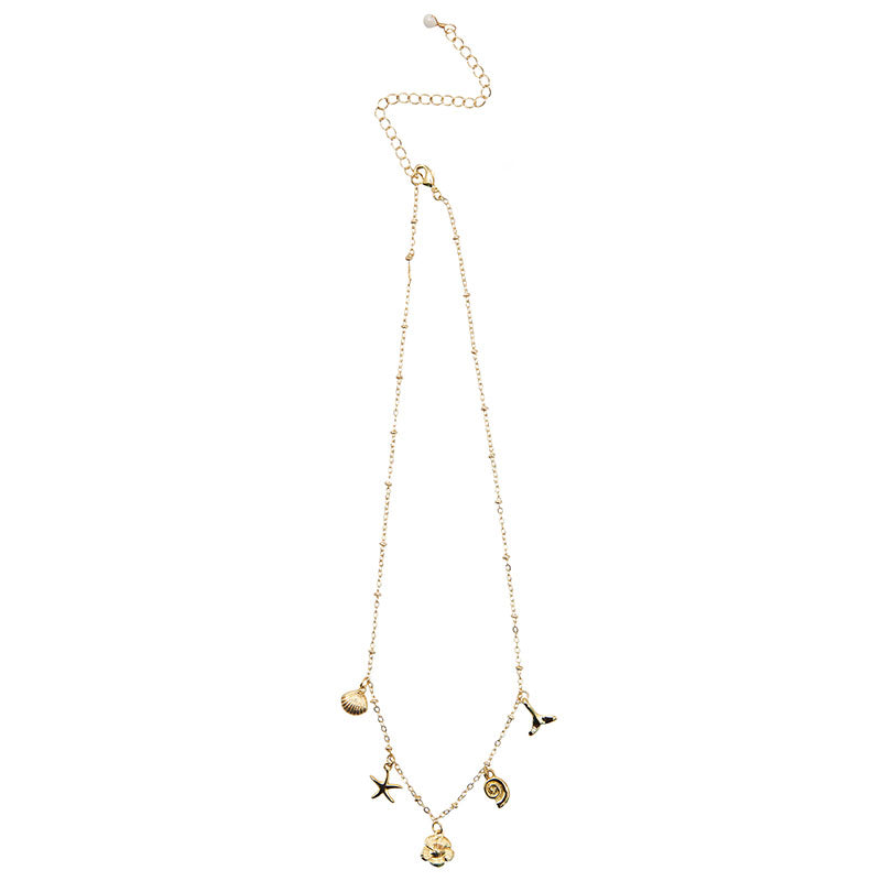 Ocean Treasures Metal Charm Necklace