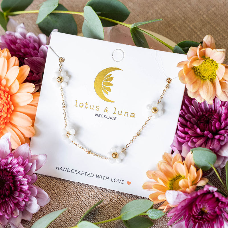 Daisy Necklace Stack