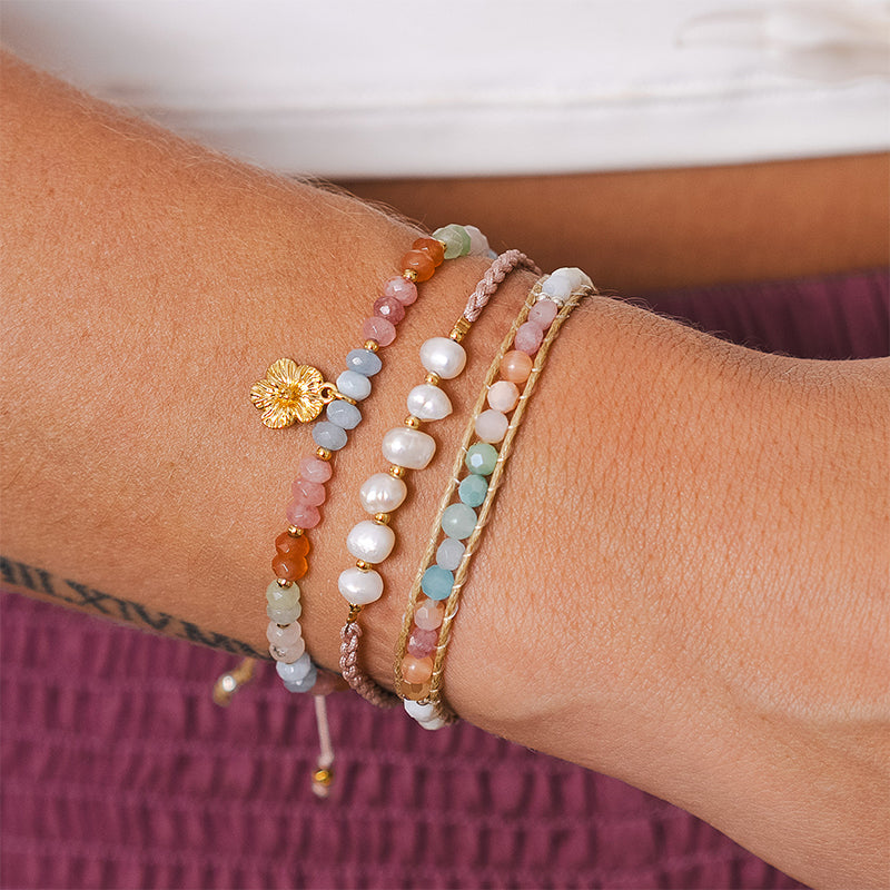 Frosted Berry Bracelet Stack